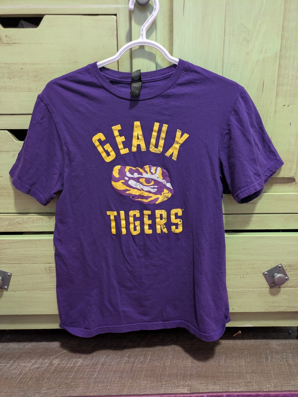 Geaux Tigers Purple Graphic Tee - Unisex Adult Small